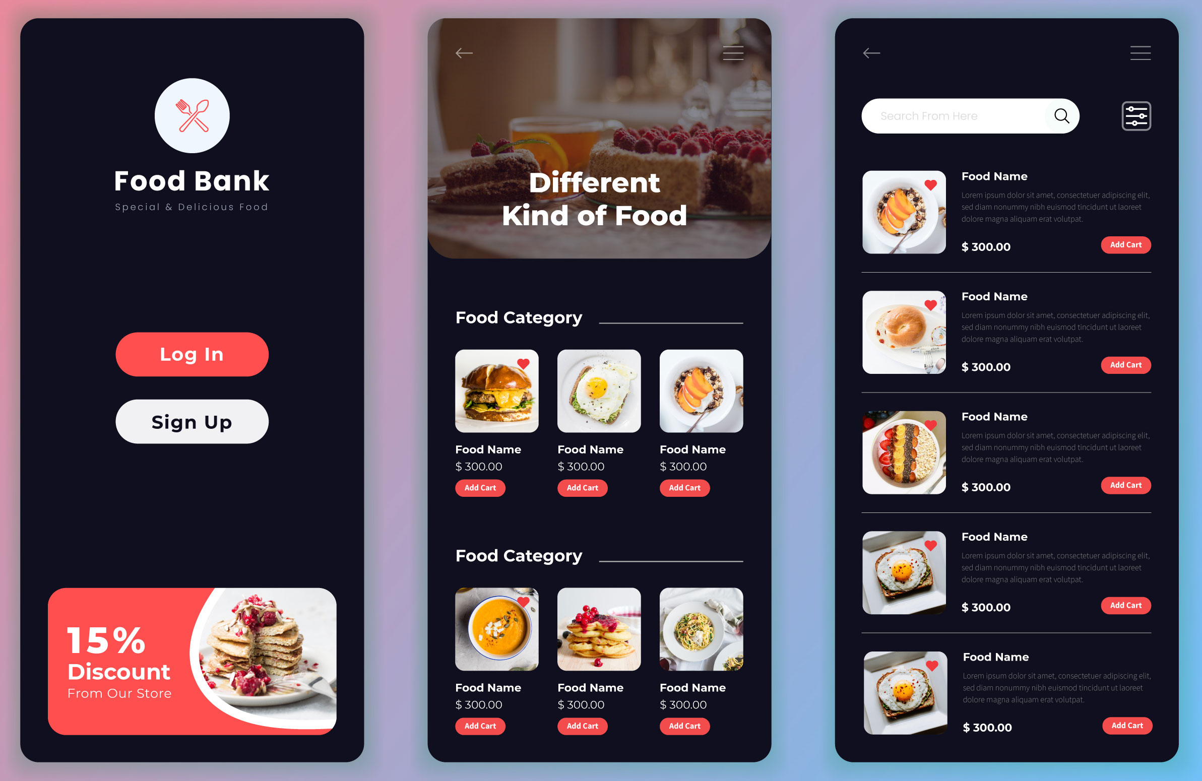 food delivery app
